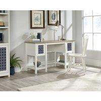 Teknik Mediterranean Shaker Style Home Office Desk Soft White, White