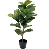 Greenbrokers Artificial Fiddleleaf Tree X 33 Leaves 93Cm, Green