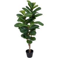 Greenbrokers Artificial Fiddleleaf Tree X 46 Leaves 125Cm, Green