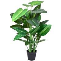 Greenbrokers Artificial Calla Lily Tree In Pot 140Cm 4Ft, Green