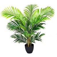 Greenbrokers Artificial Areca Phoenix Palm Tree 94Cm 3Ft, Green
