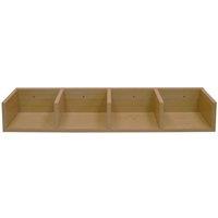 Techstyle Virgo 84 Cd 56 Dvd Blu-ray Video Media Wall Storage Shelf Beech, Brown