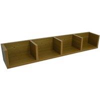 Techstyle Virgo 84 Cd 56 Dvd Blu-ray Video Multimedia Wall Storage Shelf Oak, Brown