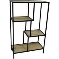 Techstyle Watsons Bookcase Display Unit Light Oak, Black