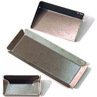 Techstyle Memo Stainless Steel Office Organiser Set Pen Tray Card Holder Silver, Silver