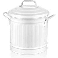Rozi Countertop Waste Basket 4 Litres - White, White