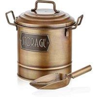 Rozi Kitchen Storage Bin - Gold, Gold