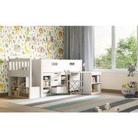 Flair Furniture Flair Charlie Midsleeper Full Set White, White
