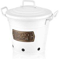Rozi Potato And Onion Bin - White, White