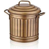 Rozi Countertop Waste Basket 4 Litres - Gold, Gold