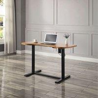 Jual San Francisco Height Adjustable Standing Desk Oak Veneer, Brown