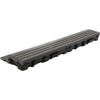 Decko 1 Piece Grey Composite Interlocking Straight Edging Tile 30Cm X 7Cm, Grey