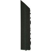 Decko 1 Piece Black Composite Interlocking Left Edging Tile 37Cm X 7Cm, Black