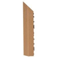 Decko 1 Piece Teak Composite Interlocking Left Edging Tile 37Cm X 7Cm, Brown