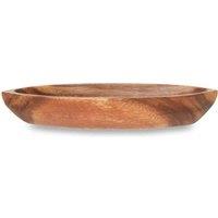 Interiors By Ph Acacia Wood Boat Shape Tray, Brown