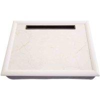 Interiors By Ph Ecru Marble Lap Tray, Black