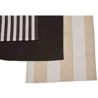 Interiors By Ph Set Of Three Stripe Tea Towels, Black