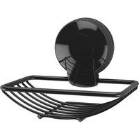 Showerdrape Suctionloc Black Soap Basket