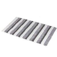 Showerdrape Milton Stripe Bath Mat Grey, Grey