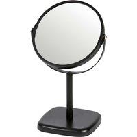 Showerdrape Capri 2X Magnification Double Sided Vanity Table Mirror - Black, Black