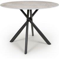 Avesta Grey Round Dining Table, Grey
