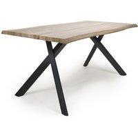 Narvik Medium Curved Dining Table, Brown