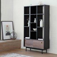 Crossland Grove Farringdon Display Unit Shelves Bookcase, Black