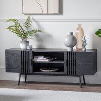 Crossland Grove Holshen Media Unit TV Stand Black, Black