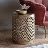 Crossland Grove Lowestoft Side Table, Gold