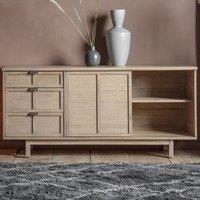 Crossland Grove Tokyo 3 Drawer 2 Door Sideboard, Brown
