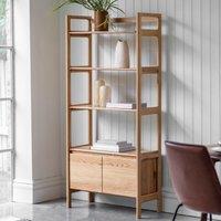 Crossland Grove Valencia Open Display Bookcase Oak, Brown