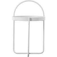 Crossland Grove Melton Side Table White, White