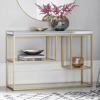 Crossland Grove Venice Console Table Champagne, Gold