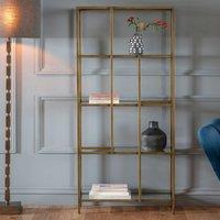 Crossland Grove Porto Display Unit Bookcase Bronze, Brown