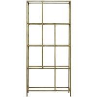 Crossland Grove Porto Display Unit Bookcase Champagne, Gold