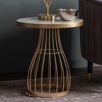Crossland Grove Northgate Side Table Champagne, Gold