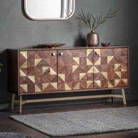 Crossland Grove Taton 3 Door Sideboard, Brown