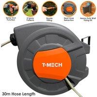 Monster Shop 30M Retractable Hosepipe, Grey