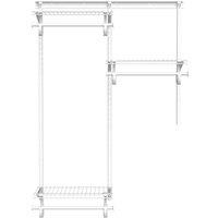 Closetmaid Adjustable Wardrobe Kit Up To 1.22M Wide, White