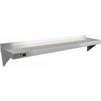 Monster Shop 2 X KuKoo Stainless Steel Shelves 1500mm X 300mm, Silver