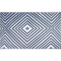 Streetwize Prisma Large Outdoor Rug (Grey/White) - 150cm x 250cm, Grey