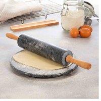 Homiu Marble Round Chopping Board - Black, Black
