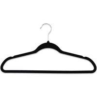 Addis Velvet Hangers 5 Pack, Black