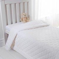 Clair De Lune Wool 4 Tog Duvet Single White, White