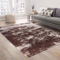 Serdim Rugs California Twotone Shaggy Rugs 120 X 170cm Bronze, Brown