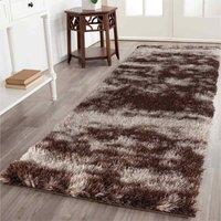 Serdim Rugs California Twotone Shaggy Rugs 200 X 290cm Bronze, Brown
