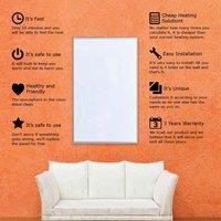 ENER-J Infrared Heating Panel White Body 600W, White