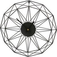 Interiors by PH Small Black Metal Wall Clock, Black