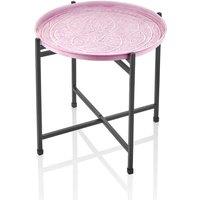 Rozi Duggal Collection Light Purple Side Coffee Table, Purple