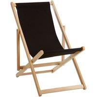 Interiors By PH Black Deck Chair, Black